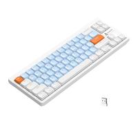 AJAZZ Teclado mecánico AKL680, Teclado inalámbrico de Perfil bajo 68%, Teclado para Juegos ultradelgado con combinación de Colores, Modo Dual Bluetooth 5.0 y 2.4G, Anti-Fantasma para PC Mac Laptop