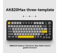 AJAZZ Teclado Mecánico Inalámbrico AK820 MAX Teclado para Juegos con Teclas Completas Intercambiables en Caliente con Pantalla A Color TFT de 0,85