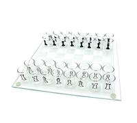 Ajedige de Vidrio con 32 Piezas de Tazas de acrílico de acrílico Chess y Vine Cup Game Game Glass Glass para Adultos