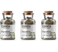 Ajedrea - Pack de 3 Frascos de 45g - Sabor Intenso - Aroma Similar a Lavanda y Manzana - Hierba Aromática Versátil en Gastronomía - Origen Portugués - Producto Gourmet