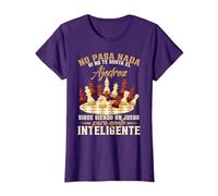 Ajedrecista No Pasa Nada Si No Te Gusta El Ajedrez Camiseta, Mujer, Morado, XXL