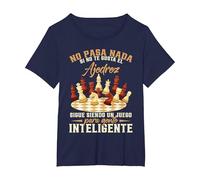 Ajedrecista No Pasa Nada Si No Te Gusta El Ajedrez Camiseta, Mujer Tallas Grandes, Azul Marino, 6XL Grande