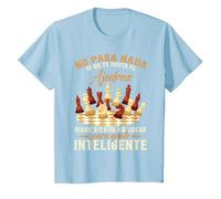 Ajedrecista No Pasa Nada Si No Te Gusta El Ajedrez Camiseta, Niños, Azul Bebé, 8 años