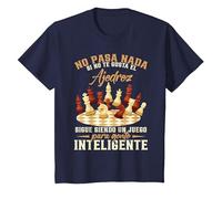 Ajedrecista No Pasa Nada Si No Te Gusta El Ajedrez Camiseta, Niños, Azul Marino, 10 años
