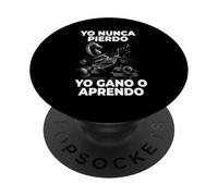 Ajedrecista Yo Nunca Pierdo Yo Gano O Aprendo Ajedrez PopSockets PopGrip Adhesivo