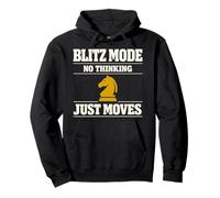 Ajedrez Blitz Jugador Velocidad Ajedrez Reloj Ajedrez Jugar AJ Sudadera con Capucha