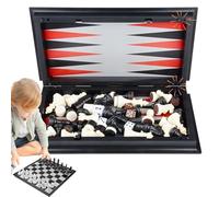 Ajedrez De Viaje | Conjunto De Multifunción para Lady and Chess | Juego De Mesa Educativa para Niños Y Adultos, Actividad De Enseñanza Portátil con Magnetismo