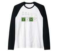 Ajedrez deletrez con elementos de tabla periódica Ciencia divertida Camiseta Manga Raglan