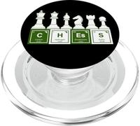 Ajedrez deletrez con elementos de tabla periódica Ciencia divertida PopSockets PopGrip para MagSafe