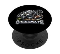 Ajedrez Divertido Fútbol Americano Jaque Mate Peón vs Rey PopSockets PopGrip Adhesivo
