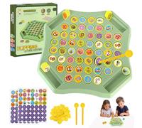 Ajedrez Flip Juego de Ajedrez Animal, Memoria Ajedrez Juguetes Educativos Juegos de Mesa Familiar Juego de Memoria de ajedrez Juego de Ajedrez Flip Board a Juego para Niños Adolescentes Adulto