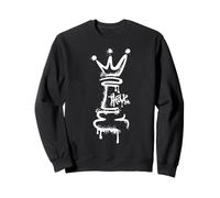 Ajedrez Graffiti Rey Ajedrecista Club Símbolo Logo Sudadera