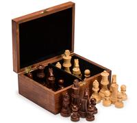 Ajedrez Husaria Staunton Tournament No. 5 con 2 reinas adicionales y caja de madera con reyes de 3,5 pulgadas