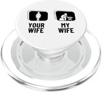 Ajedrez Jugador Tu Esposa Mi Esposa Esposo Divertido Ajedrez PopSockets PopGrip para MagSafe