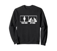 Ajedrez Jugador Tu Mamá Mi Mamá Hijo Hijo Divertido A Sudadera