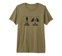 Ajedrez Jugador Tu Marido Mi Esposo Esposa Divertido Ajedrez Camiseta Premium