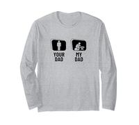 Ajedrez Jugador Tu Papá Mi Papá Hijo Hijo Divertido Ajed Manga Larga