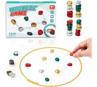 Ajedrez Magnetico Juego de Ajedrez 20 Piezas Magnético Piedras Magnéticas Juegos de Mesa Portátil Niños Juguetes Juegos Educativos para Acampar Reunión Familiar Viajes Colorido