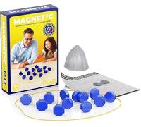 Ajedrez Magnetico Juego de Ajedrez 20 Piezas Magnético Piedras Magnéticas Juegos de Mesa Portátil Niños Juguetes Juegos Educativos para Acampar Reunión Familiar Viajes Azul