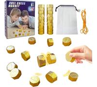 Ajedrez Magnetico Juego de Ajedrez 20 Piezas Magnético Piedras Magnéticas Juegos de Mesa Portátil Niños Juguetes Juegos Educativos para Acampar Reunión Familiar Viajes