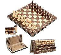 Ajedrez Magnetico, Magnetic Chess Game -3 en 1, Chess Set Ajedrez para niños Plegable (29 cm x 29 cm), Juegos Magneticos De Viaje, Gran compañero de Viaje