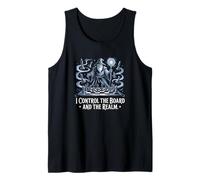 Ajedrez Mago Fantasía Magia Maestro Mente Control Reino Camiseta sin Mangas