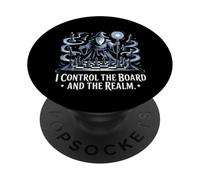 Ajedrez Mago Fantasía Magia Maestro Mente Control Reino PopSockets PopGrip Adhesivo