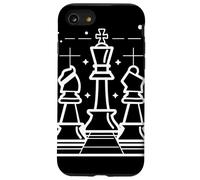 Ajedrez Piezas Una Línea Dibujo Juego de Mesa Carcasa para iPhone SE (2020) / 7 / 8