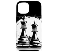 Ajedrez Reina y Rey Juego de Tablero Gráfico Hobby Carcasa para iPhone 15
