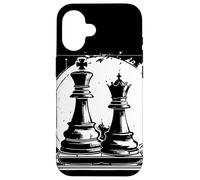 Ajedrez Reina y Rey Juego de Tablero Gráfico Hobby Carcasa para iPhone 16