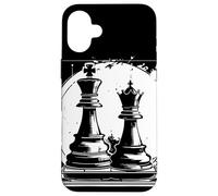 Ajedrez Reina y Rey Juego de Tablero Gráfico Hobby Carcasa para iPhone 16 Plus