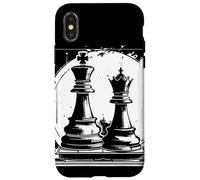 Ajedrez Reina y Rey Juego de Tablero Gráfico Hobby Carcasa para iPhone X/XS