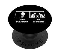 Ajedrez Tu Novio Mi Novio Divertido Ajedrez PopSockets PopGrip Adhesivo
