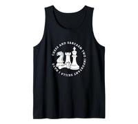 Ajedrez y Sarcasmo Jugador de ajedrez Camiseta sin Mangas