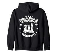 Ajedrez y Sarcasmo Jugador de ajedrez Sudadera con Capucha