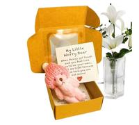 Ajetre De Bolsillo En Una Caja - Muñeca De Bolsillo De Bolsillo Abrazo De Oso | Lindo Animal De Peluche Hecho A Mano En Una Caja Con Una Tarjeta Ins-piradora Para La Graduación, Cumpleaños (Rosa)