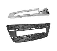 AJHJET Coche Luces Antiniebla Parachoques Delantero Circulación Diurna, Cubierta Luz Antiniebla, Parrilla Embellecedora Para Benz GL450 GL350 450(Silver Black Left)