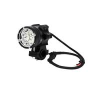 AJHJET Faro Auxiliar LED Brillante Para Motocicleta, 12 V, Aleación De Aluminio, Luces Adicionales Para Con Luz Intermitente Alta Y Bajo Faro Principal De Motocicleta(Only 1PC 9LED)