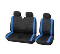 AJHJET Funda Protectora Universal para Cojín Asiento Dividido 2+1 para Coche/camión, Compatible con para Master para Trafic Fundas Asientos(Azul)