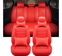 AJHJET Fundas Asiento Coche Cobertura Total para Jeep para Compass para Grand para Cherokee para Commander para Wrangler JK Fundas Asientos(B Big Red 5 Seats)