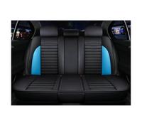 AJHJET Fundas Asientos Coche Funda De Cuero para Asiento Protector Asiento | Para Toyota Para Camry 40 50 Para Corolla Para Yaris Gr Para Prius RAV4 T25 Para Prado 120 150(Black blue rear)