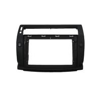 AJHJET Marco Panel Radio Montaje 9 "Radio Coche Fascias Android GPS MP5 Estéreo 2Din Unidad Principal Panel Marco Tablero para Citroen para C4 para C-Triomphe 2004-2014(Frame Black)