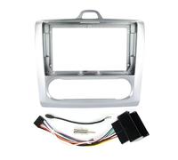 AJHJET Marco Panel Radio Montaje Adaptador Marco Fascia Radio Coche 9 Pulgadas Kit Montaje Cable Alimentación para Facia para Ford para Focus 2 3 Mk2 Mk3 2004-2010 2011(FU09)