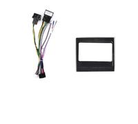 AJHJET Marco Panel Radio Montaje para Citroen para C2 2006-2009 2010 2011 2012 2013 9 Pulgadas Fascias Reproductor Radio Coche 2 DIN Panel Tablero Cubierta Marco(Set A)