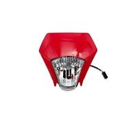 AJHJET Para GASGAS Para EC Para ECF Para ES Para EWF 250 300 Placa De Faro LED Para Motocicleta Máscara Motocross Cubierta Carcasa Faro Principal De Motocicleta(Red LED Headlight)