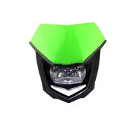 AJHJET Para Suzuki Para CRF Para WRF Para DR Para YZ Motocross Dirt Bike Para Todoterreno H4 Faro Universal 12 V 35 W Máscara De Motocicleta Faro Principal De Motocicleta(Green)