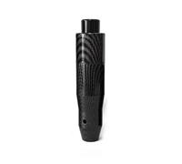 AJHJET Perilla Cambio Automática Botón Pulsador Metal Para Automóvil Manija Palanca Aluminio Cabezal Cambios Larga Pomo Palanca Cambios Coche(145mm carbon)