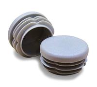 Ajile® - 16 piezas - Contera plasticó redonda de interior para tubo esterior diámetro 20 mm - GRIS - EPR320x16-FBA