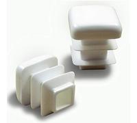 Ajile Contera Interior Estriada Pie de Muebles para Tubo Cuadrado Conteras para Protección de Plastico BLANCO Para Tubo 16x16 mm - 24 Unidades - EPC216x24-FBA