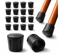 ajile punta goma reforzado vulcanisé negro para pata de silla y mesa diámetro 22 mm - Bolsita de 16 piezas - evs122 X 16-fba